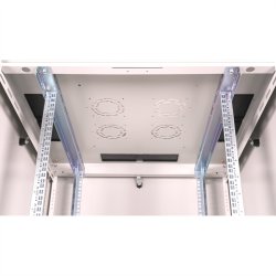 ROLINE 19-inch network cabinet Basic 32 U, 800x800 WxD glass door grey