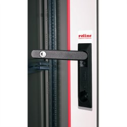ROLINE 19-inch network cabinet Basic 32 U, 800x800 WxD glass door grey