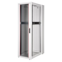 ROLINE 19-inch network cabinet Basic 42 U, 600x1000 WxD glass door grey
