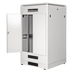 ROLINE 19-inch network cabinet Pro 26 U, 800x800 WxD glass door grey
