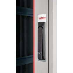 ROLINE 19-inch network cabinet Pro 32 U, 600x800 WxD glass door grey