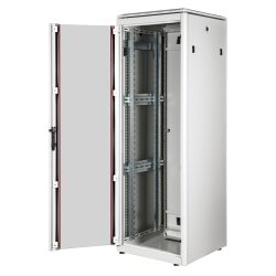 ROLINE 19-inch Network Cabinet Pro 36 U, 600x600 WxD glass door grey