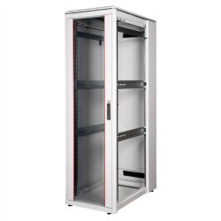 ROLINE 19-inch Network Cabinet Pro 42 U, 600x1000 WxD glass door grey