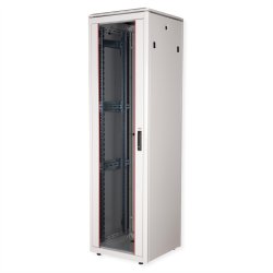 ROLINE 19-inch Network Cabinet Pro 47 U, 600x600 WxD glass door grey