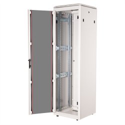 ROLINE 19-inch Network Cabinet Pro 47 U, 600x600 WxD glass door grey