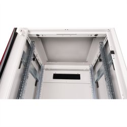 ROLINE 19-inch Network Cabinet Pro 42 U, 600x600 WxD glass door grey