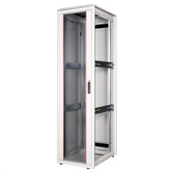 ROLINE 19-inch Network Cabinet Pro 47 U, 600x800 WxD glass door grey