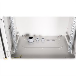 ROLINE 19-inch wall-mounted housing Pro 9 U, 600x450 WxD IP55 outdoor grey