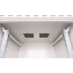 ROLINE 19-inch wall-mounted housing Pro 12 U, 600x600 WxD IP55 outdoor grey