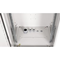 ROLINE 19-inch wall-mounted housing Pro 16 U, 600x450 WxD IP55 outdoor grey