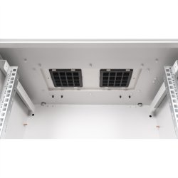 ROLINE 19-inch wall-mounted housing Pro 20 U, 600x450 WxD IP55 outdoor grey