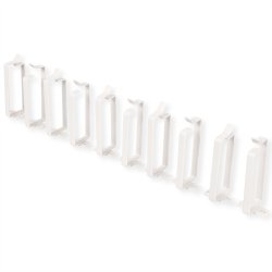 ROLINE Cable management bracket, 44x100mm grey 10 pieces