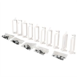 ROLINE Cable management bracket, 44x100mm grey 10 pieces