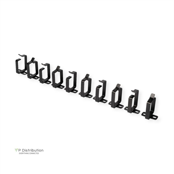 ROLINE Cable management bracket, 44x60mm black 10 pieces