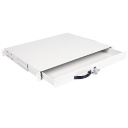 ROLINE 19-inch keyboard insert 1 U, 400 T lockable grey