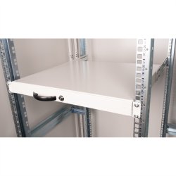 ROLINE 19-inch keyboard insert 1 U, 400 T lockable grey