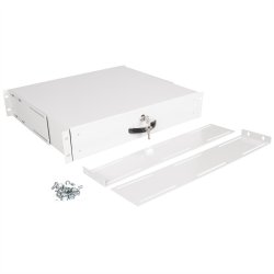 ROLINE 19-inch keyboard rack 2 U, 400 T lockable grey