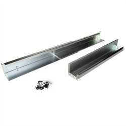 ROLINE slide rail set variable depth, 350 to 600mm incl mounting material