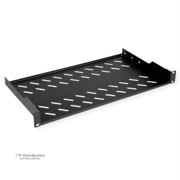 ROLINE 19-inch shelf 1 U, 250 T 15 kg black