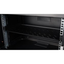 ROLINE 19-inch shelf 1 U, 250 T 15 kg black