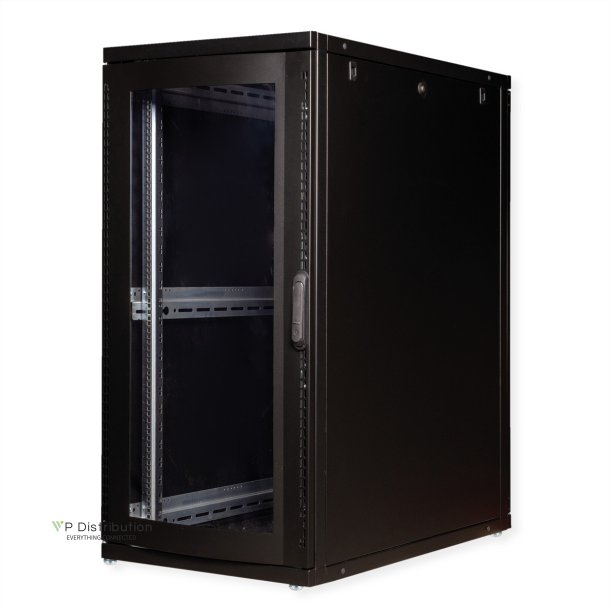 ROLINE 19-inch server rack 26 U, 600x1000 WxD black Perspex