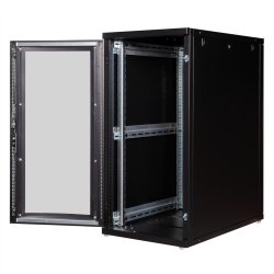 ROLINE 19-inch server rack 26 U, 600x1000 WxD black Perspex
