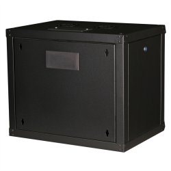 ROLINE 19-inch wall-mounted housing Pro 9 U, 450x600 WxD black