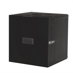 ROLINE 19-inch wall-mounted housing Pro 12 U, 600x600 WxD two-piece swivelling black