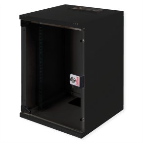 ROLINE 10-inch wall-mounted housing 9 U, 312x300 WxD kit black