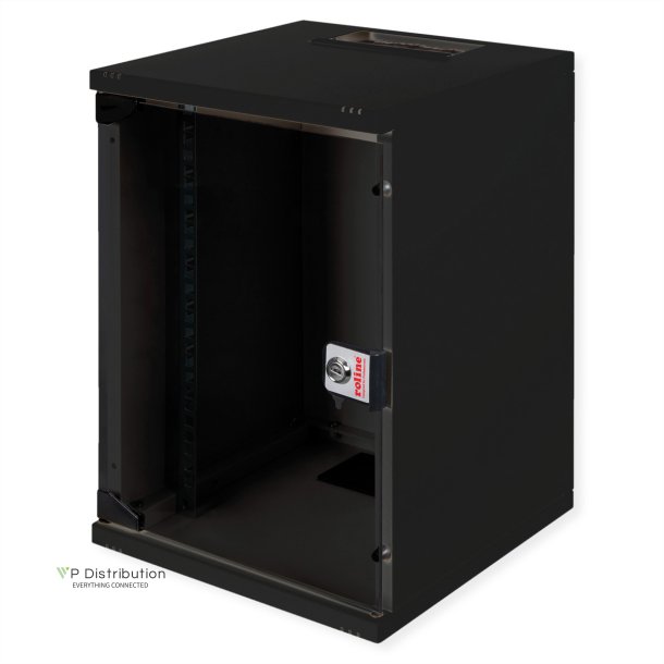 ROLINE 10-inch wall-mounted housing 9 U, 312x300 WxD kit black