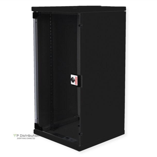 ROLINE 10-inch wall-mounted housing 12 U, 312x300 WxD kit black
