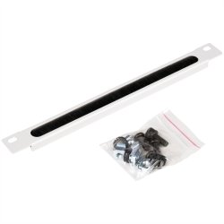 ROLINE 10-inch cable feed, with brush strip 0.5U grey