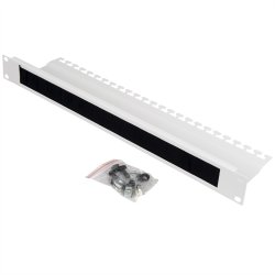 ROLINE 10-inch cable entry, with brush strip 1U grey