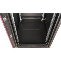 ROLINE 19-inch network cabinet Basic 22 U, 600x800 WxD Glass door black