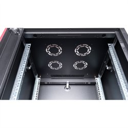 ROLINE 19-inch network cabinet Basic 26 U, 600x600 WxD glass door black