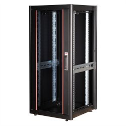 ROLINE 19-inch network cabinet Basic 26 U, 600x600 WxD glass door black