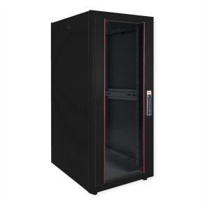 ROLINE 19-inch network cabinet Basic 32 U, 600x600 WxD glass door black