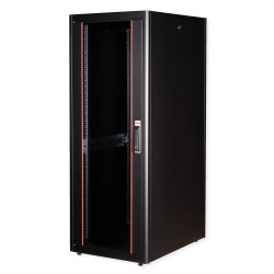 ROLINE 19-inch network cabinet Basic 32 U, 600x800 WxD glass door black