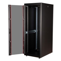 ROLINE 19-inch network cabinet Basic 32 U, 600x800 WxD glass door black