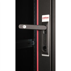 ROLINE 19-inch network cabinet Basic 32 U, 600x800 WxD glass door black