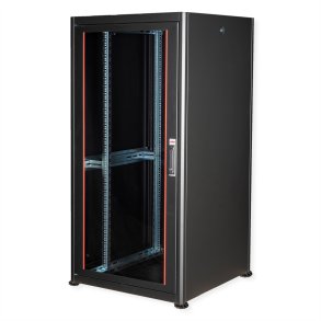 ROLINE 19-inch network cabinet Basic 32 U, 800x800 WxD Glass door black