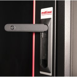 ROLINE 19-inch network cabinet Basic 32 U, 800x800 WxD Glass door black