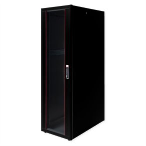 ROLINE 19-inch network cabinet Basic 42 U, 600x1000 WxD glass door black