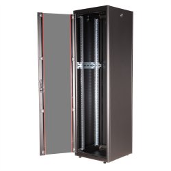 ROLINE 19-inch network cabinet Basic 42 U, 600x600 WxD glass door black