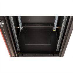 ROLINE 19-inch network cabinet Basic 42 U, 600x600 WxD glass door black