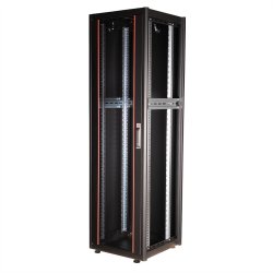 ROLINE 19-inch network cabinet Basic 42 U, 600x600 WxD glass door black