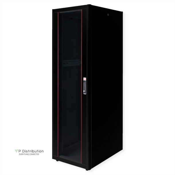 ROLINE 19-inch Network Cabinet Basic 42 U, 600x800 WxD glass door black