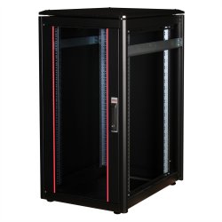 ROLINE 19-inch network cabinet Pro 22 U, 600x800 WxD glass door black