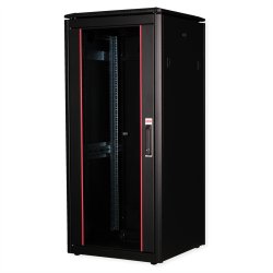 ROLINE 19-inch Network Cabinet Pro 26 U, 600x600 WxD Glass door black