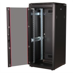 ROLINE 19-inch Network Cabinet Pro 26 U, 600x600 WxD Glass door black